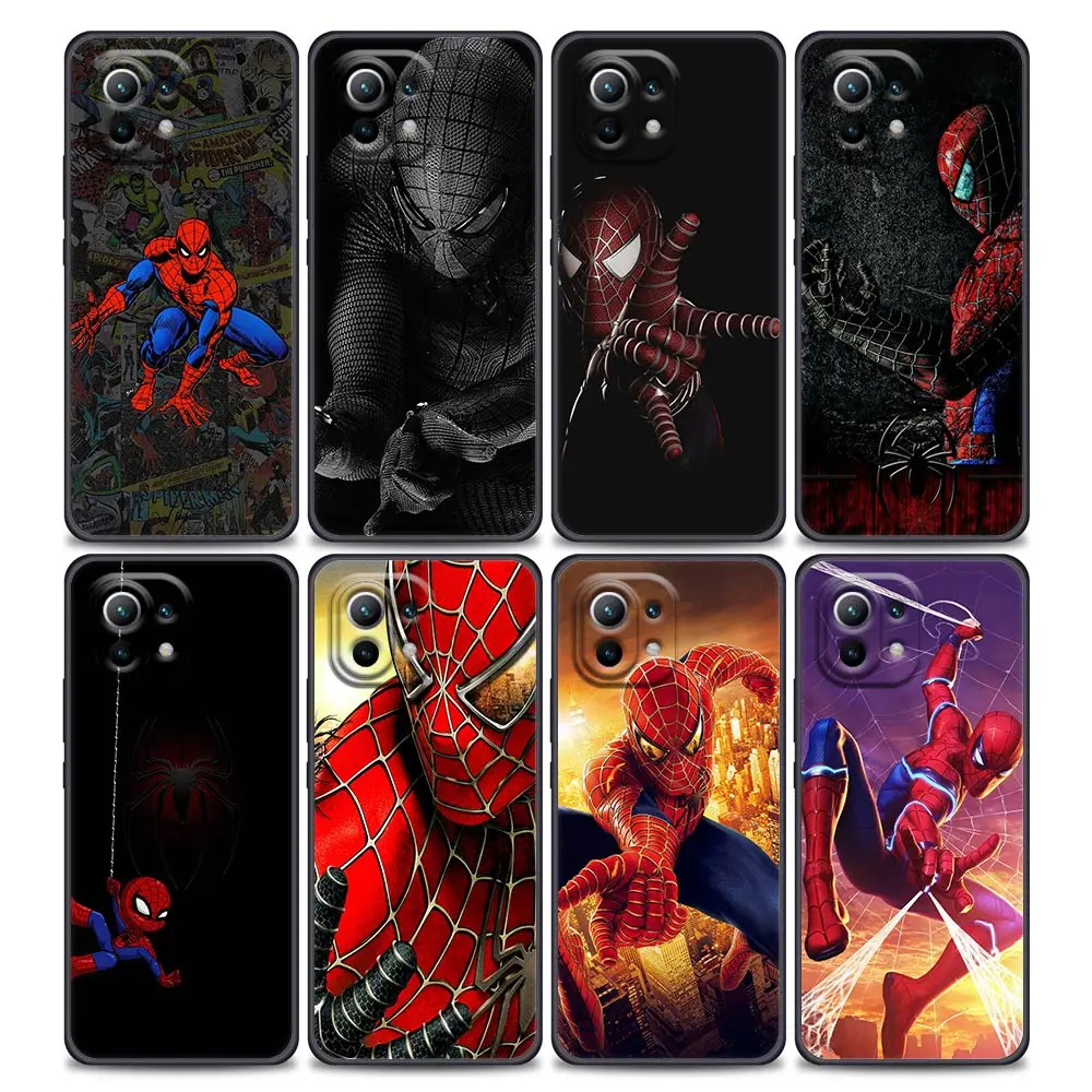 

Phone Case for Xiaomi Mi 11 Lite 5G NE 11i 11X 11T 12 Pro Poco F3 X3 GT X4 NFC Pro Silicone Cover Marvel Venom Spiderman