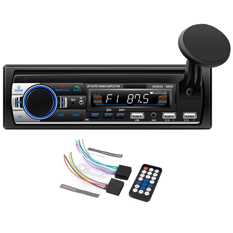 

Автомобильный MP3 Bluetooth 3 USB-диск, аудиоустройство со стандартным держателем, автомобильная аудиокарта, устройство Bluetooth MP3 580