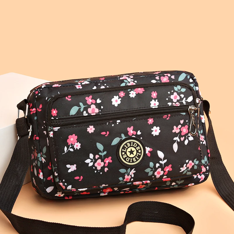 

Fashion Nylon Fabric Crossbody Bag High Quality Casual Women's Shoulder Bag Designer Printed Multi-pocket Handbag Female Handbag