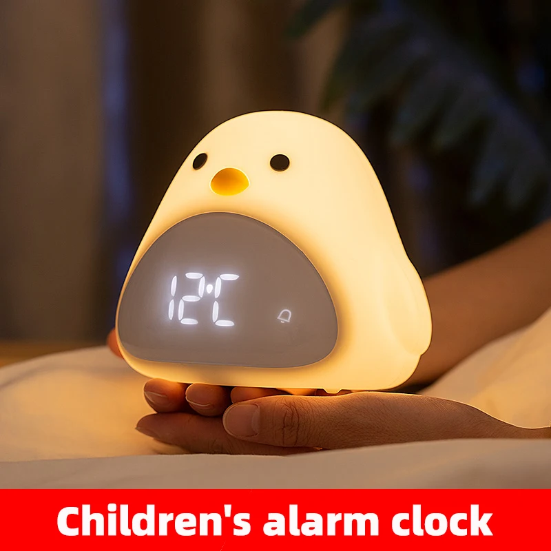 

Ночник с таймером и птицей, милый мультяшный силиконовый сенсорный светодиодный прикроватный светильник с USB, ночник для детей, подарок для ...