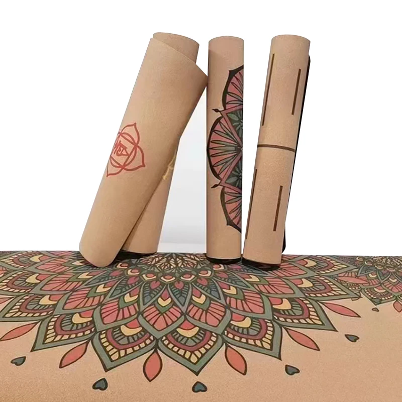 

Wholesale Organic Joga Cork Rubber Mat,Custom 4mm 5mm Thick Yoga Met Eco Friendly Yoga-Matte,Natural Rubber Yoga Mat Cork Set