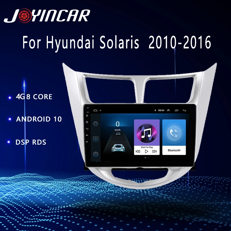 

Автомобильная Мультимедийная система 4G DSP для Hyundai Solaris Accent 1 2010 - 2014 2015 2016 Android 2din, радио, GPS, 2 Din, стерео, DVD-колонки