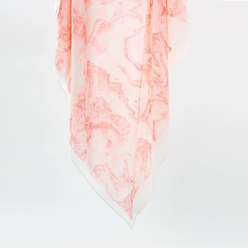 Новинка 2024 шифоновая шаль с рисунком чернилами модные женские шарфы женский