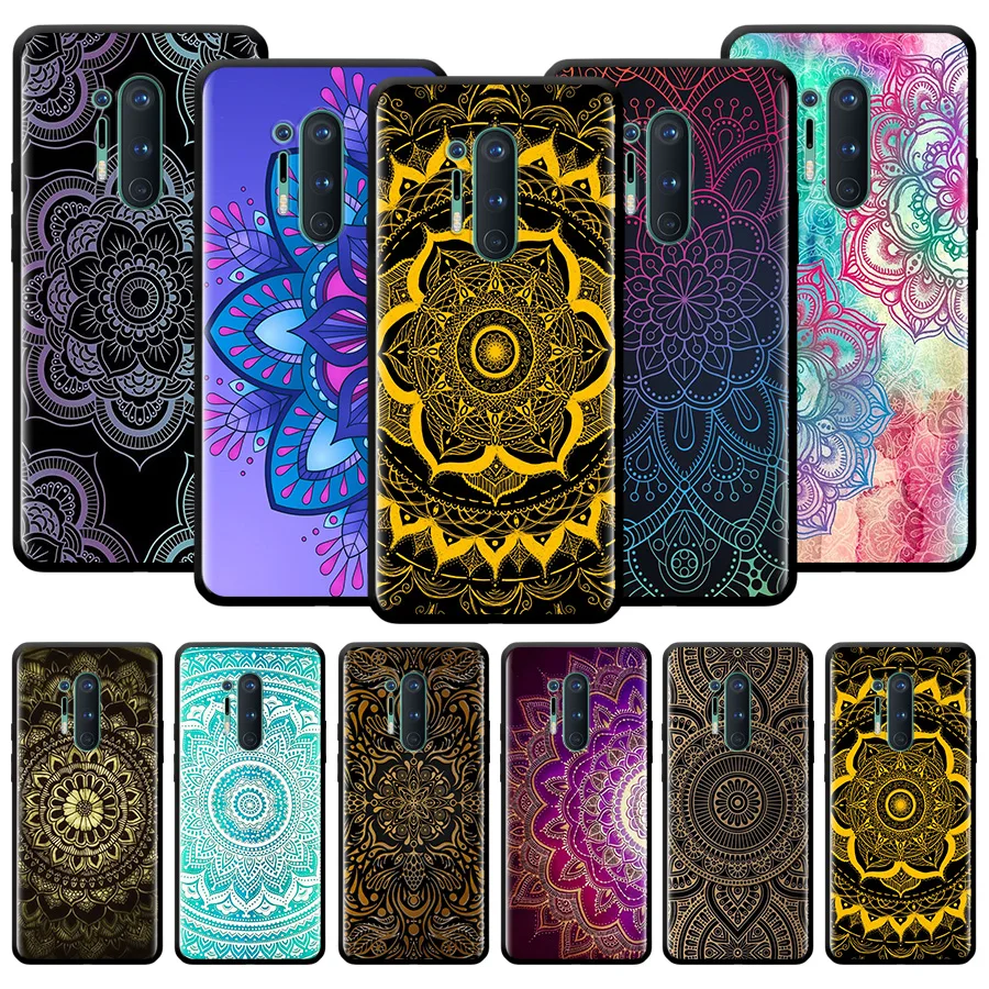 

Sexy Lace Mandala Flower Silicone Case For Oneplus Nord N100 N200 N10 2 CE Z 7 8 9 9RT 9R 7T 8T Pro 5G Luxury Shockproof Shell