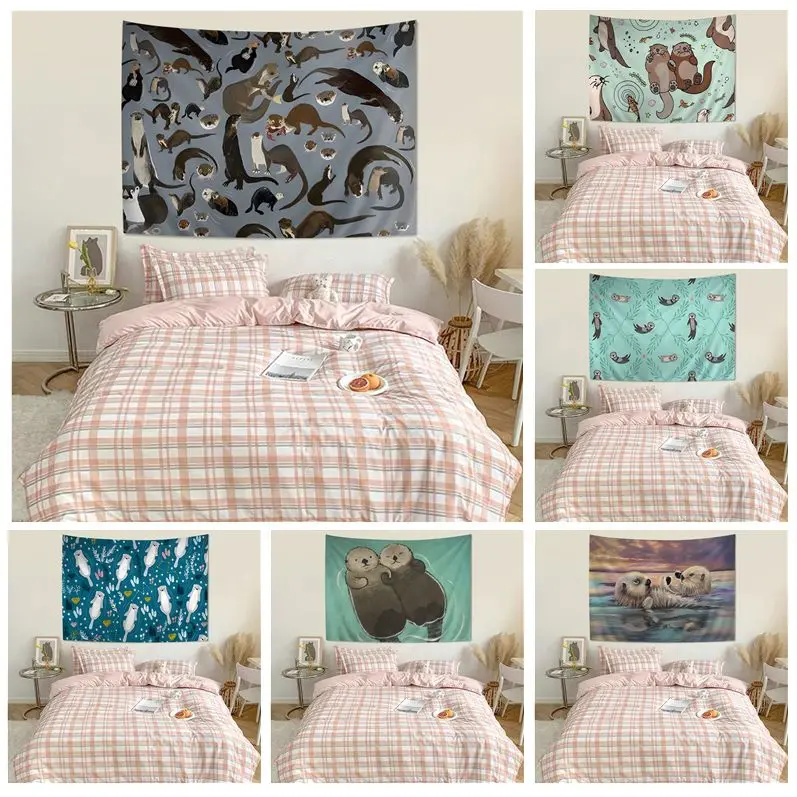 

Otter Pet Lover Wall Tapestry Bohemian Wall Tapestries Mandala Art Home Decor