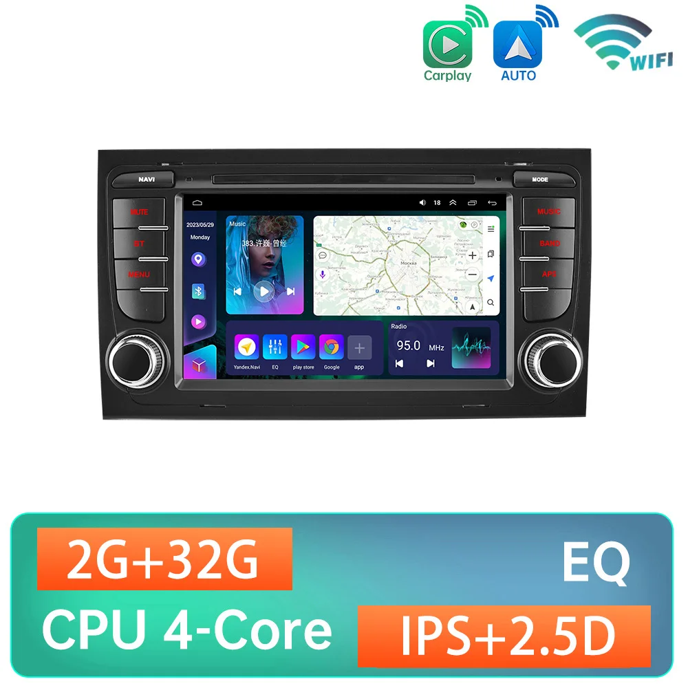 

Автомагнитола на Android 12 для Audi A4 B9 B8 B7 B6 S4 RS4 SEAT Exeo, автомагнитола, мультимедийная навигация, воспроизведение, искусство, WIFI, 2Din