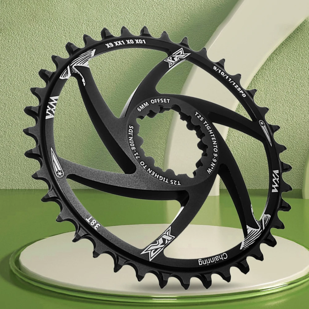 

MTB Single Speed Chainring Direct Mount Chainring 6mm Offset Bicycle 30T/32T/34T/36T/38T /40T Crankset Tooth Plate Parts
