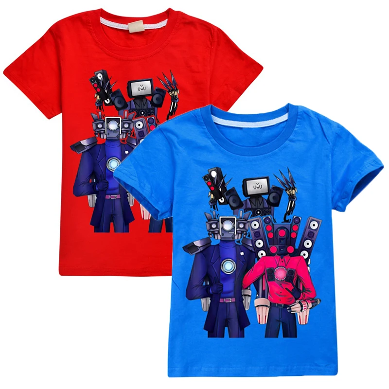 Горячая игра Skibidi футболка для унитаза детская с динамиком мужская одежда Camcorderman