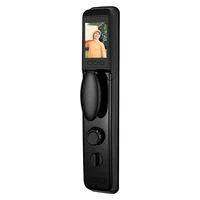 Top Selling Electronic Biometric Fingerprint Keyless Automatic Peephole Cat Eye Camera Smart Door Lock with Doorbell Function
