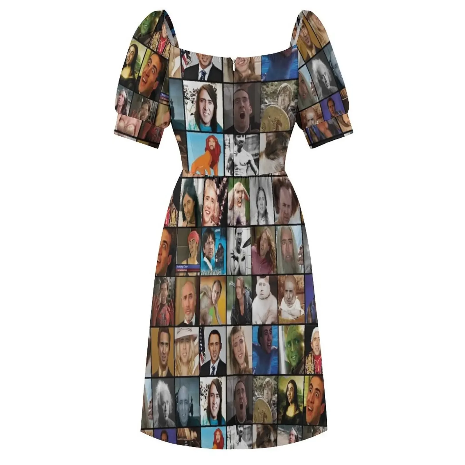 Николас Кейдж с узором - Ник Нико Платье короткими рукавами платья для выпускного