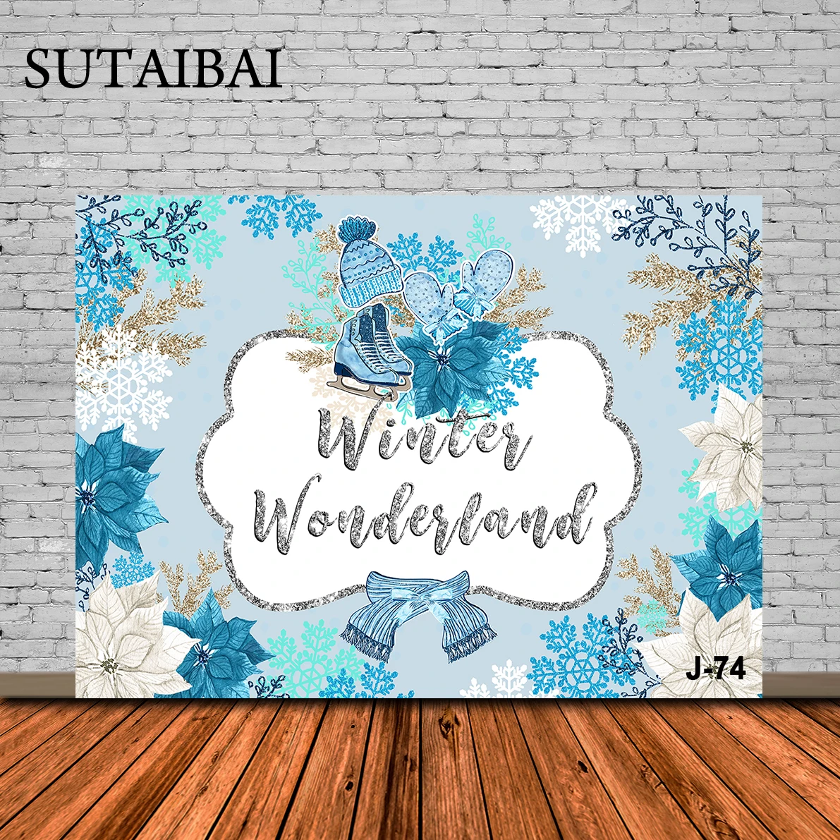 

Мультфильм Зимний лес детский душ фон Зимняя Страна Чудес Снежинка ребенок 1-я фотография баннер