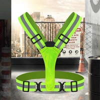 led wirless cycling vest usb rechargeable reflective warning vest cycling outdoor night running adjustable warning suit hot sale