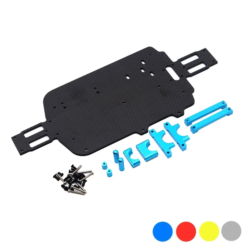 

WLtoys 184011 A949 A959 A969 A979 K929 A959-B A979-B Carbon Fiber Chassis Kit 1/18 RC Car Upgrade Parts Accessories