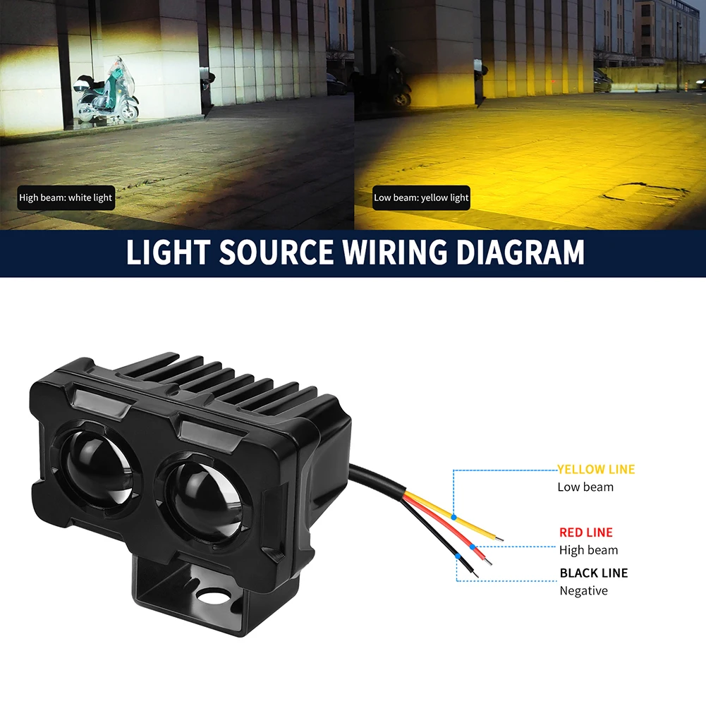 

Lamp Spotlight 5000-6500K 54CM Aluminum Alloy Bead Headlight For DC12-85V