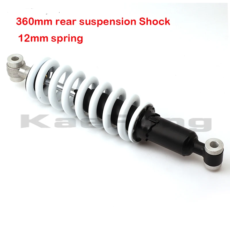 

rear suspension Shock Absorber 12mm spring 360mm Fit For ChinaATV Quad Bike Go Cart Buggy Scooter Golf Kart Parts