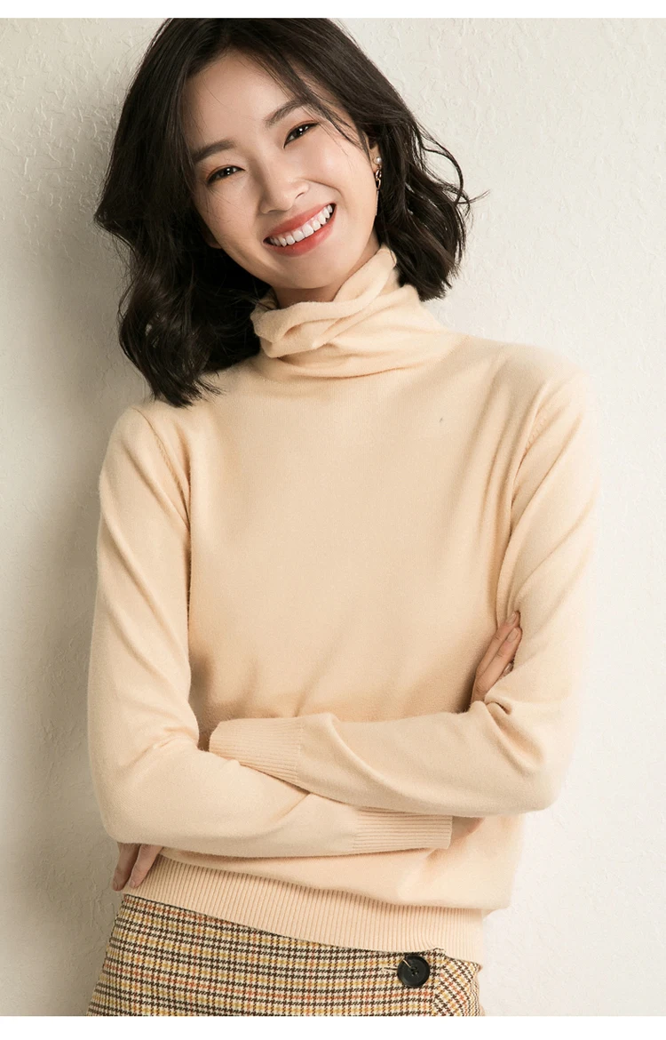 LDZWSM кашемировый свитер из мериносовой шерсти Женский пуловер на осень и зиму