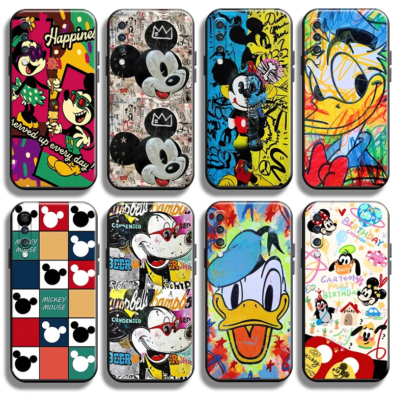 

Disney Minnie Mickey Graffiti For Samsung Galaxy A70 Phone Case Shockproof Black Carcasa Funda Full Protection Shell Coque