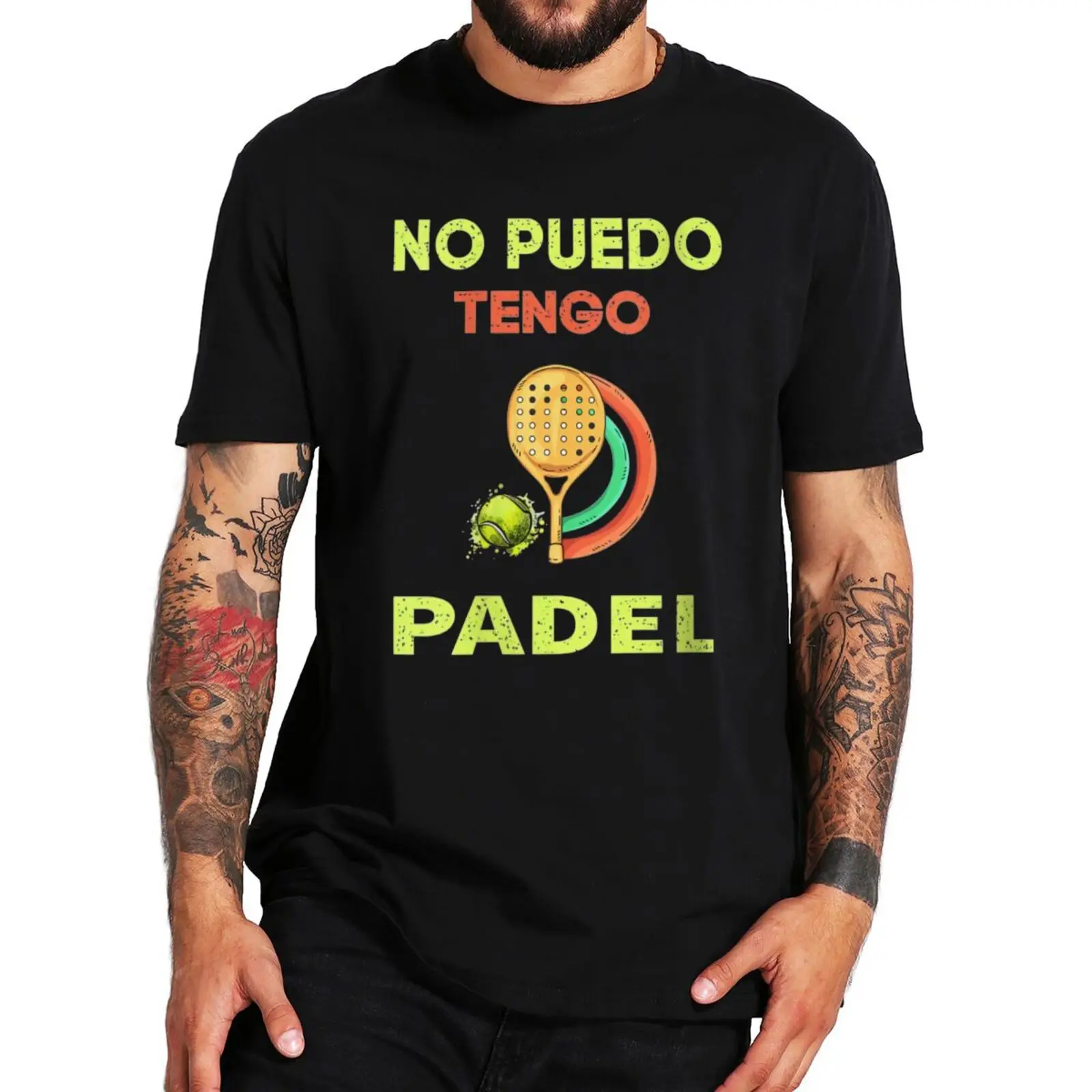 Vintage I Can't I Have Padel And Tennis T-shirt Funny Sports Balls Lovers Retro Tee Top EU Size Summer Cotton Men Women T Shirt