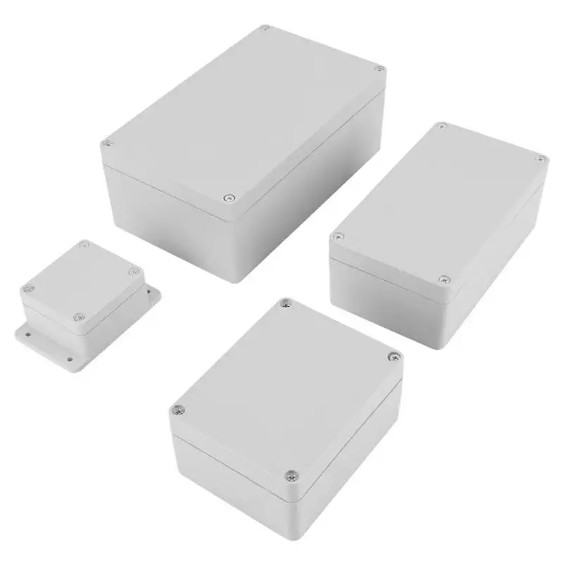 

Waterproof IP65 Enclosure Instrument Case ABS Electrical Project Box Electrical Outdoor Junction Box Housing 4 Sizes