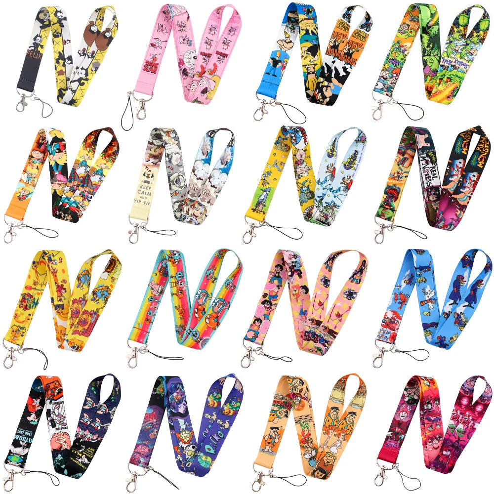 

Wholesale Cartoon Charcaters Lanyards Students Lanyard for Key Neck Strap Card ID Badge Holder Keychain Keyrings Accessories