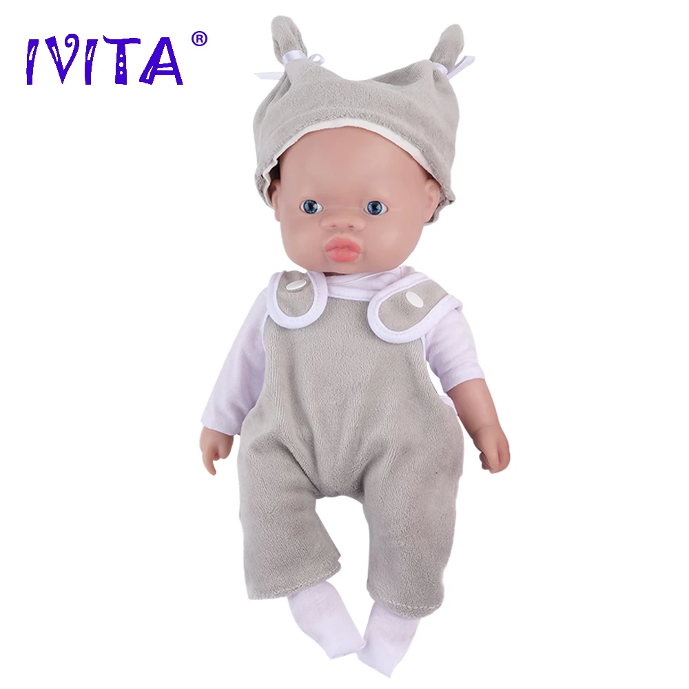 

IVITA WB1560 11.81inch 1.48kg 100% Full Silicone Bebe Reborn Doll Realistic Unpainted Boy Baby DIY Blank Toys for Children Gift