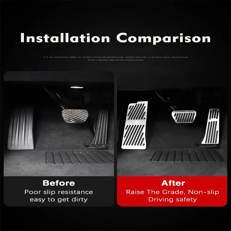 Автомобильные ножные педали для BMW X1 iX1 U11 2022 2023 2024 2025 Нескользящие из алюминиевого