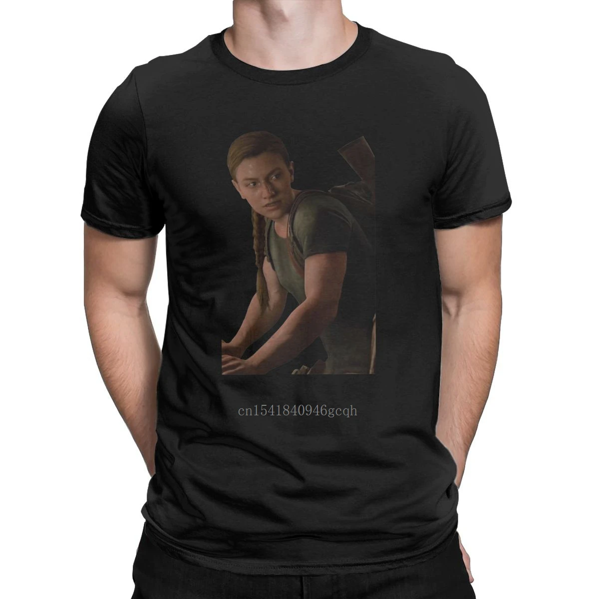 

Men's T-Shirts Abby From The Last Of Us Part 2 Funny 100% Cotton Tee Shirt Short Sleeve Video Games T Shirts Clothing Party