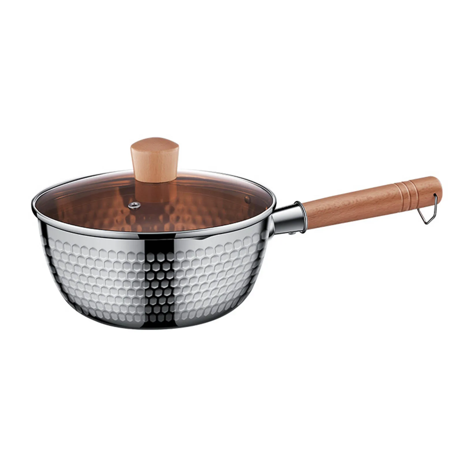 

Stainless Steel Saucepan Ultra Nonstick Sauce Pan With Lid Saucepan With Long Handle Easy To Clean Multipurpose Use For Home