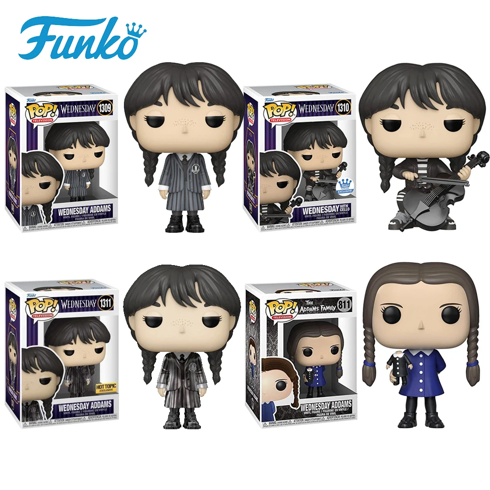 Фигурки FUNKO периферийные устройства для семьи Аддамс Q-версия среда с виолончелью