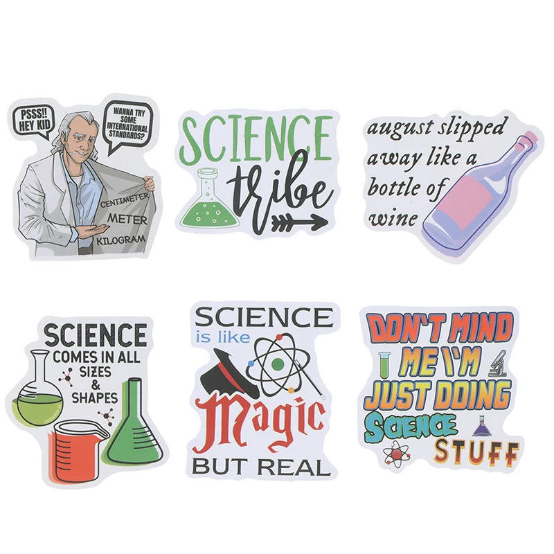 50 шт. научных химических лабораторных наклеек для ноутбука телефона