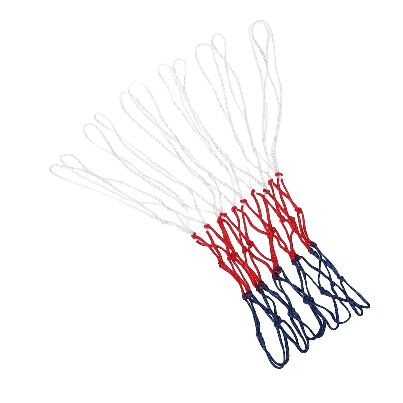 

Сменная плетеная баскетбольная сетка, 12 петель, баскетбольный обруч, защита от дождя, стандартная сверхпрочная сетка для помещений