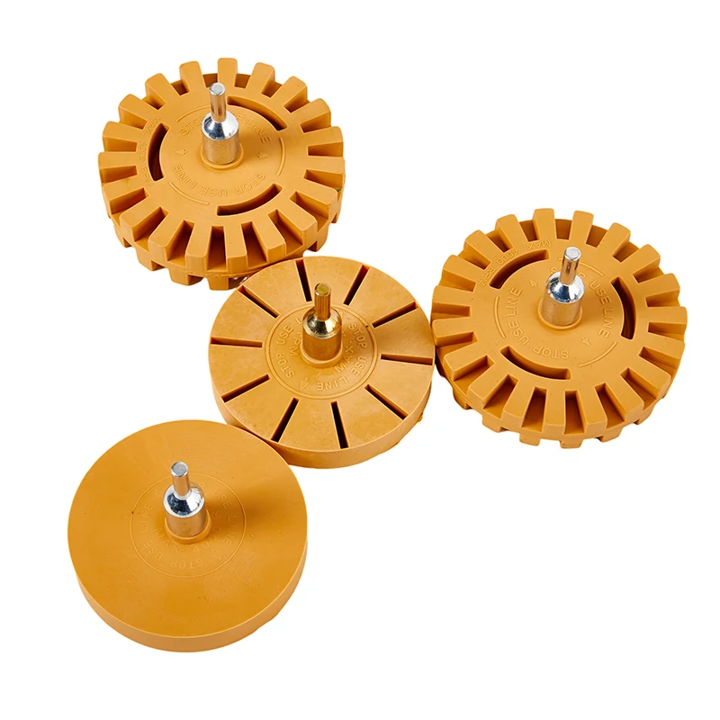 

8cm/10cm Car Pneumatic Rubber Eraser Wheel Pad Decal Eraser Wheel Car Sticker Remover Paint Cleaner Car Polish Auxiliary Tool