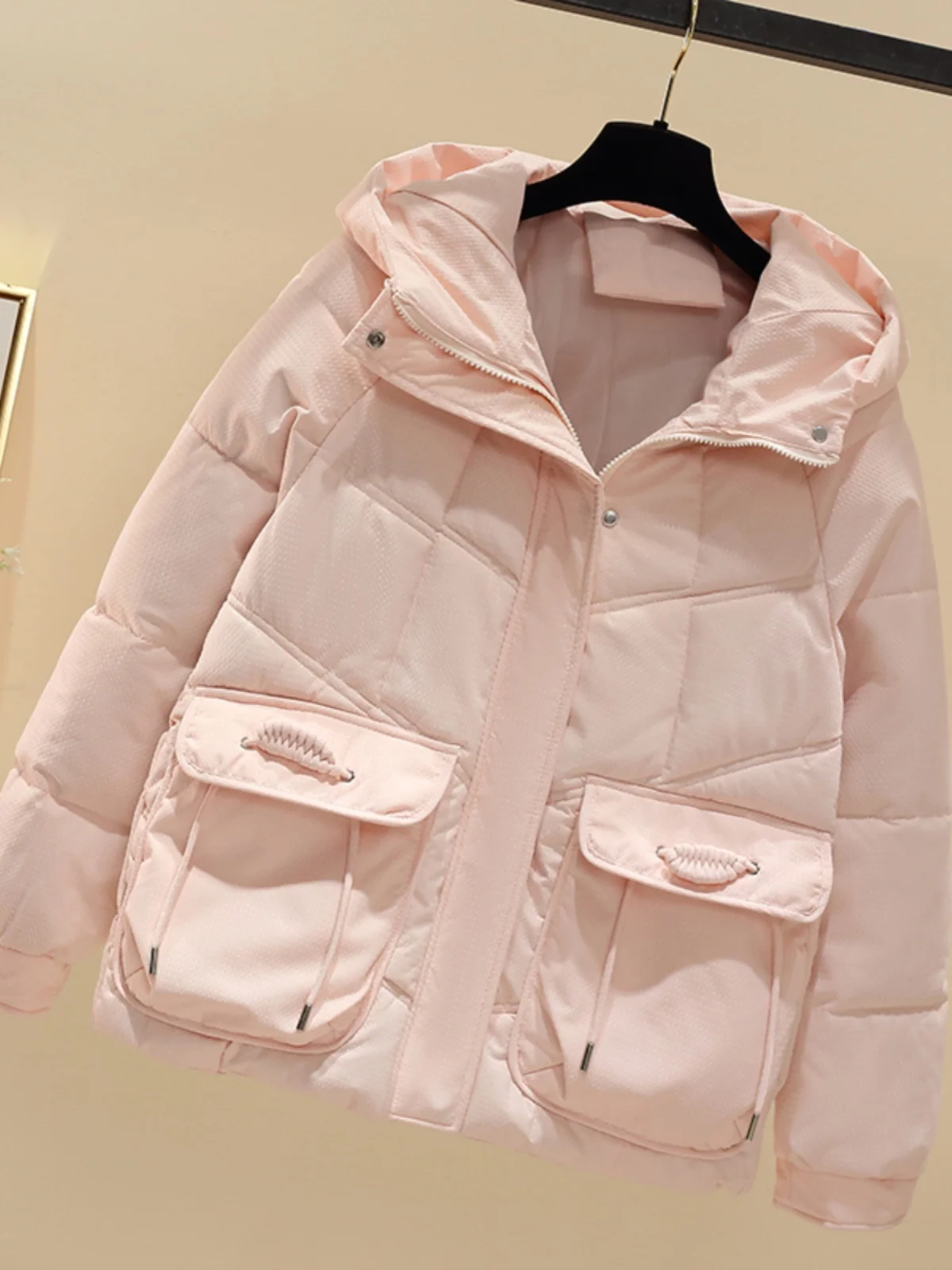 Пуховик с хлопковой подкладкой женская короткая зимняя куртка 2024 новая