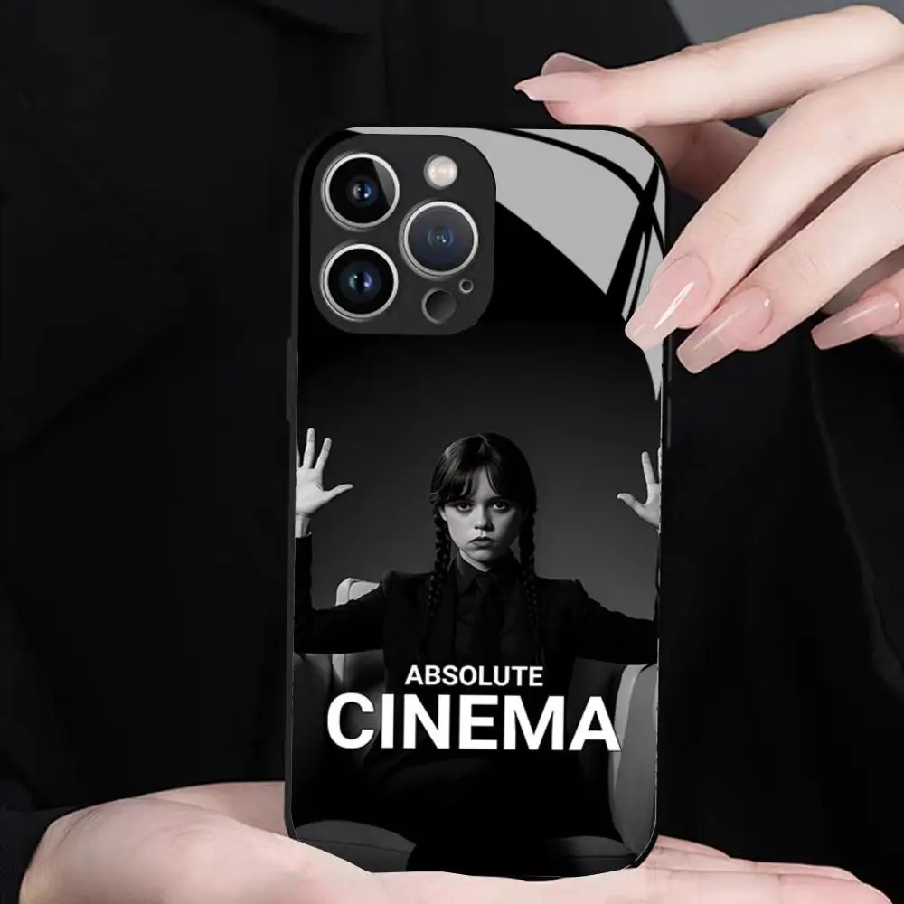 Фото Чехол для телефона American Wednesday-S TV Addam для iPhone 17 16 15 14 13 12 Pro Max Xr Air Plus, черный, серебристый, жесткий чехол-накладка №5