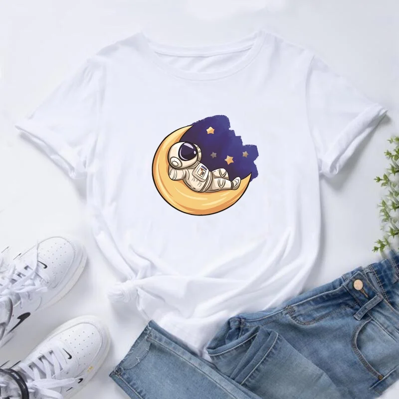 

Women Cartoon Print Tshirt Cotton Tops Harajuku Shirt Short Sleeve Hipster Tee Shirt Femme Funny Casual T Shirts Camiseta Mujer