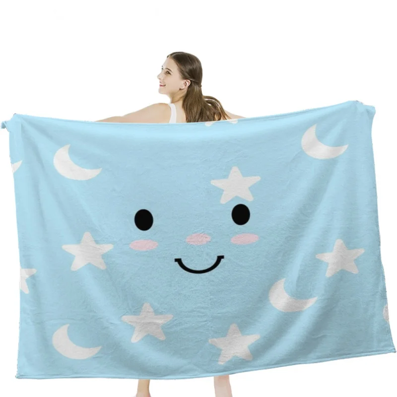 

Pajamas Throw Blankets Airplane Travel Decoration Soft Warm Bedspread