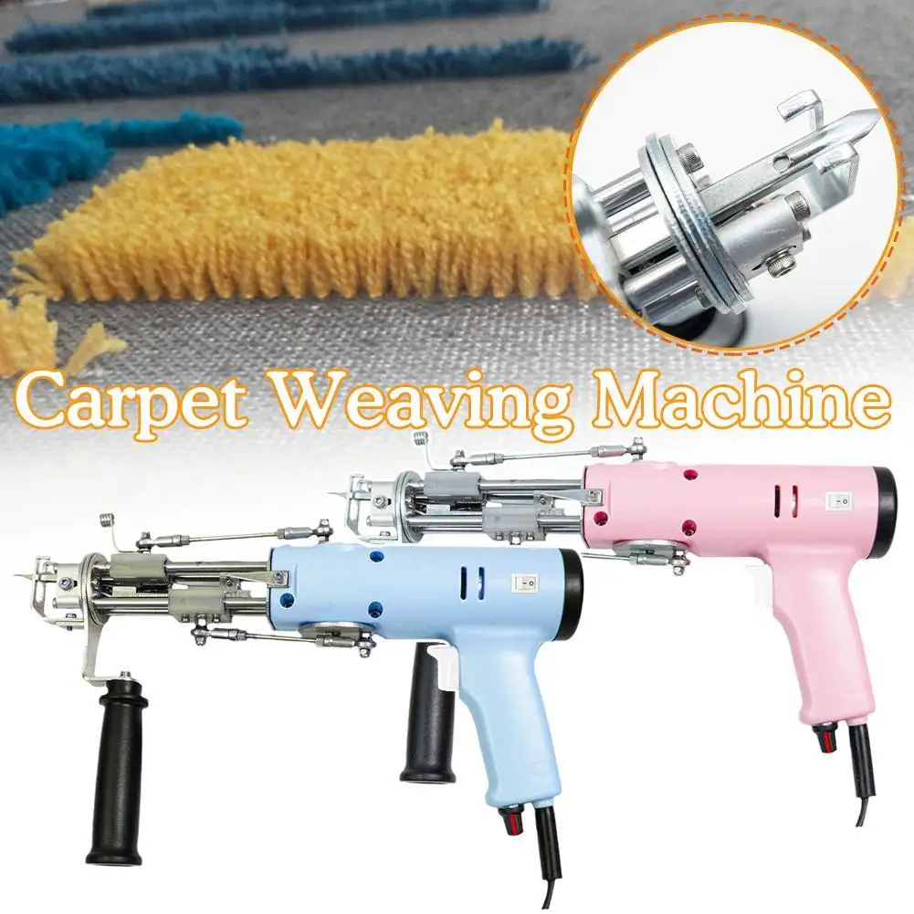 

Electric Carpet Tufting Gun Set Hand Gun Carpet Weaving Flocking Machines Loop Pile Cut Pile Rug Tufting Kit DIY Hand Tool