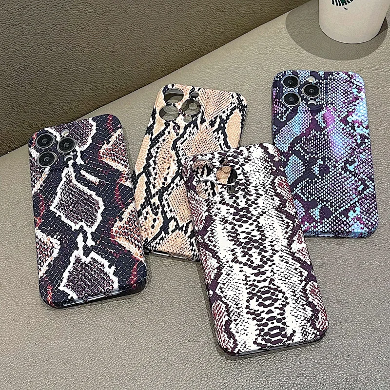 

Luxury Snake Pattern Leopard Marble Matte Pc Hard Chic Phone Case For Iphone 14 11 12 13 Pro MAX Plus X XR XS Bumper Back Cover