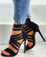 women shoes high heels women sandals 2022 zipper new fashion summer high heels sexy ladies peep toe designer sandals