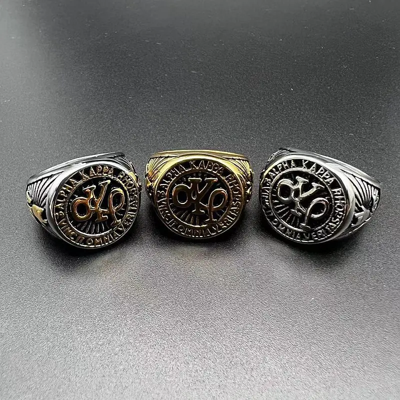 

Stainless Steel AKPp Men's Ring