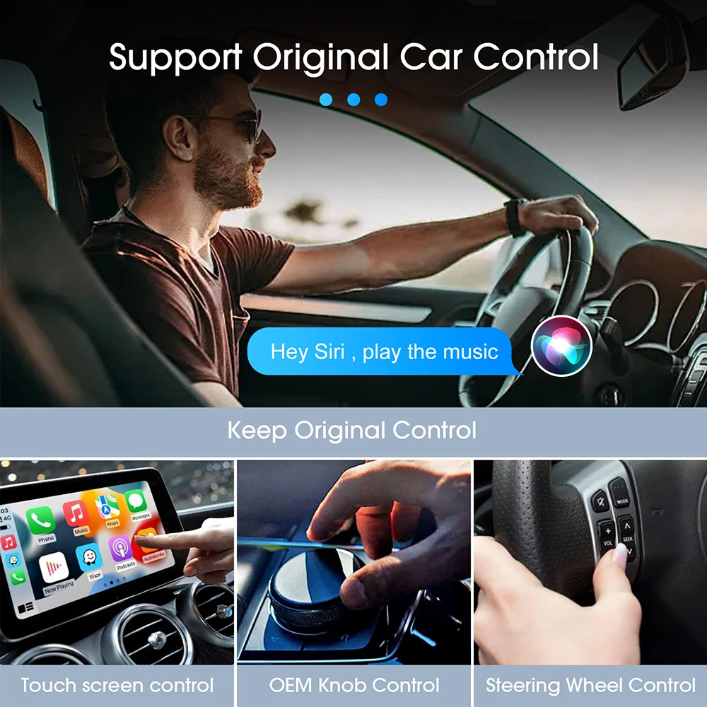 Беспроводной адаптер CarPlay для Apple iPhone проводной и беспроводной Carplay подключи