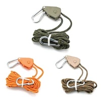 tent wind rope tensioner adjustable fixed buckle pulley tensioner ratchet hangers rope fastener for outdoor camping awning