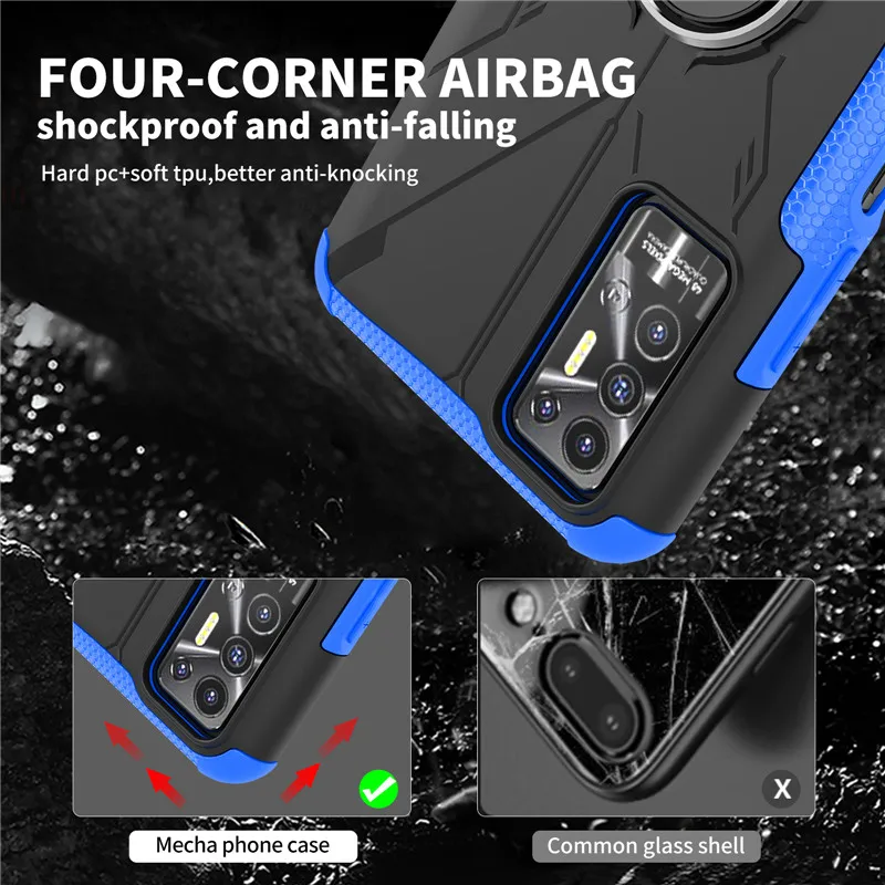 Shockproof Cover For Tecno Pova 2 Case Tecno Pova 2 Cover Hard Holder Back Protective Bumper For Tecno Pova 2 Coque 6.9 inch