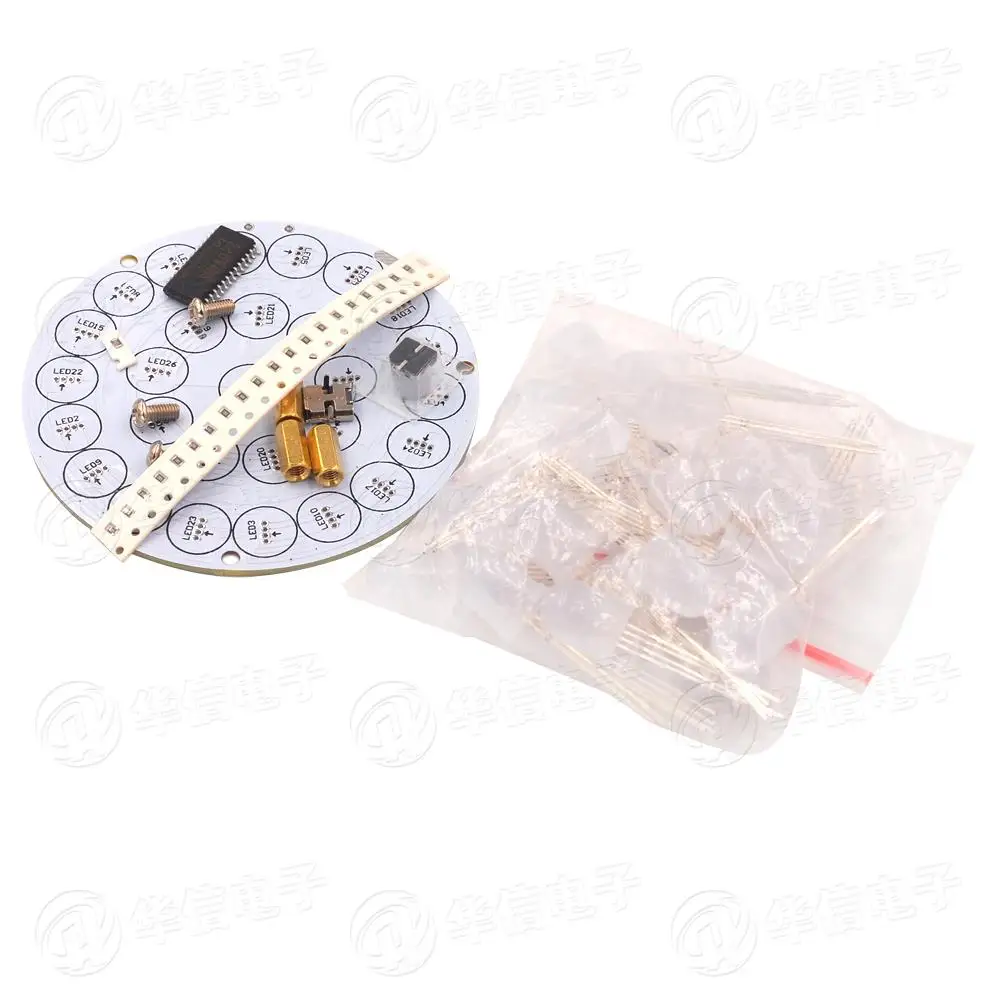 

Touch control full color LED lighthouse kit MCU control animation mode DIY electronic production