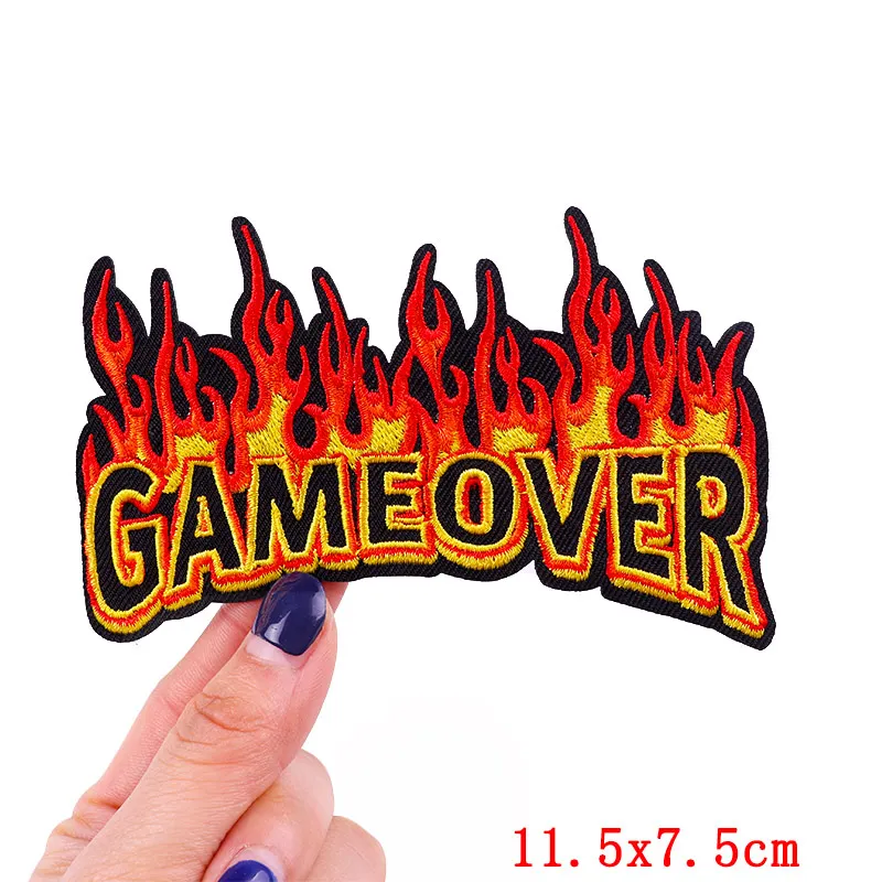 Нашивки с вышивкой в стиле панк/букв сделай сам