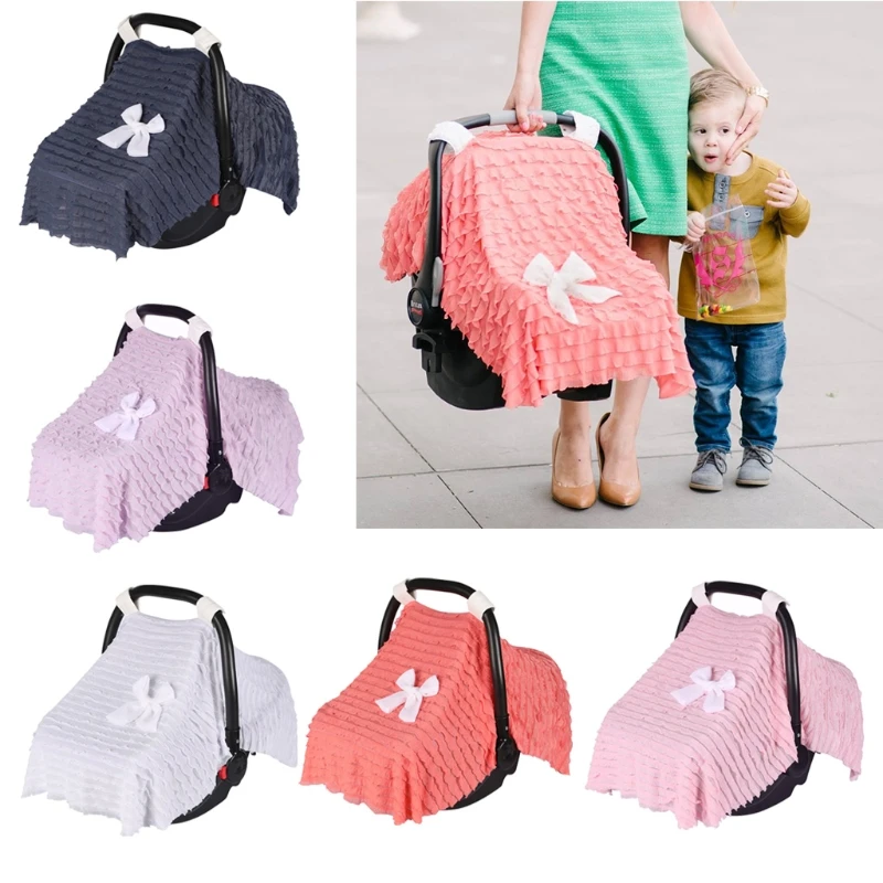 

Baby Basket Stroller Cover Multi Use Maternity Breastfeeding Nursing Blanket Windproof Sunshade Cover for Sun Protector