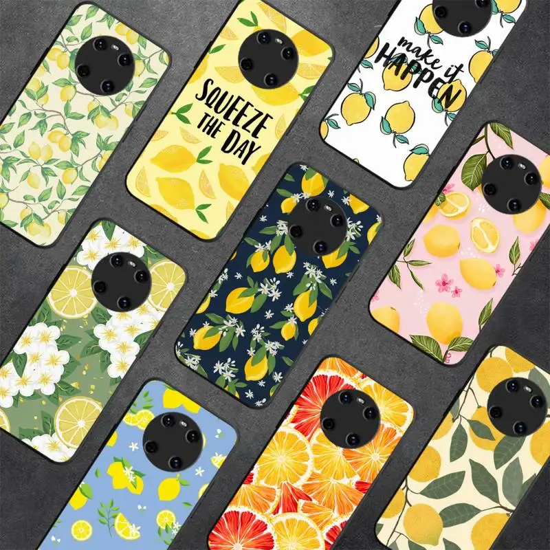 

Fruit lemon Phone Case for Huawei Y 6 9 7 5 8s prime 2019 2018 enjoy 7 plus