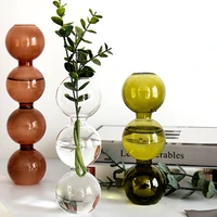 high borosilicate glass water bottle nordic home decor hydroponic vase terrarium creative plant pots art flower ornaments tools