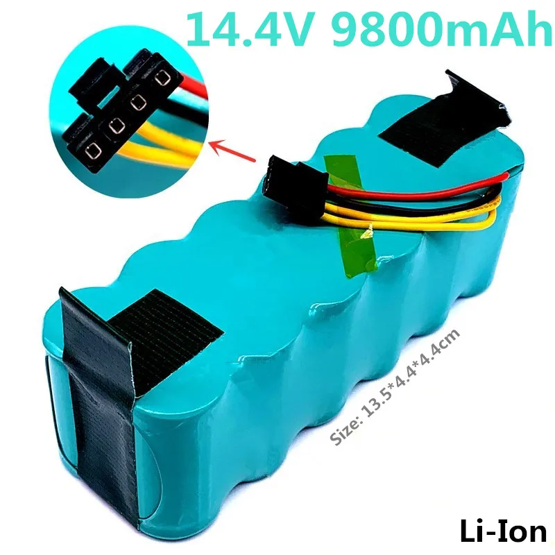 

100%New Battery for Kitfort KT504 Haier T322 T320 Panda X500 X580 X600 Ecovacs Mirror CR120 Dibea Robotic Vacuum Cleaner 9800mAh