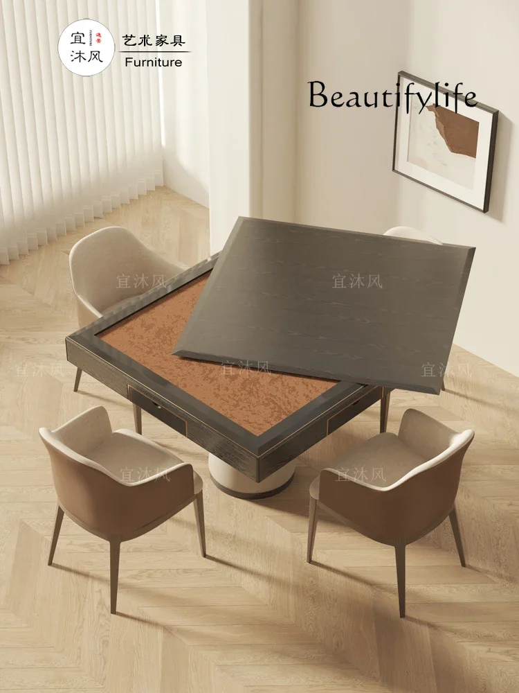 Современный простой стол для Маджонга из массива дерева искусственный роскошный